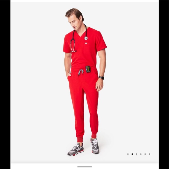 Figs Pants Nwt Figs Mens Red Tansen Jogger Scrub Pants Red Poshmark